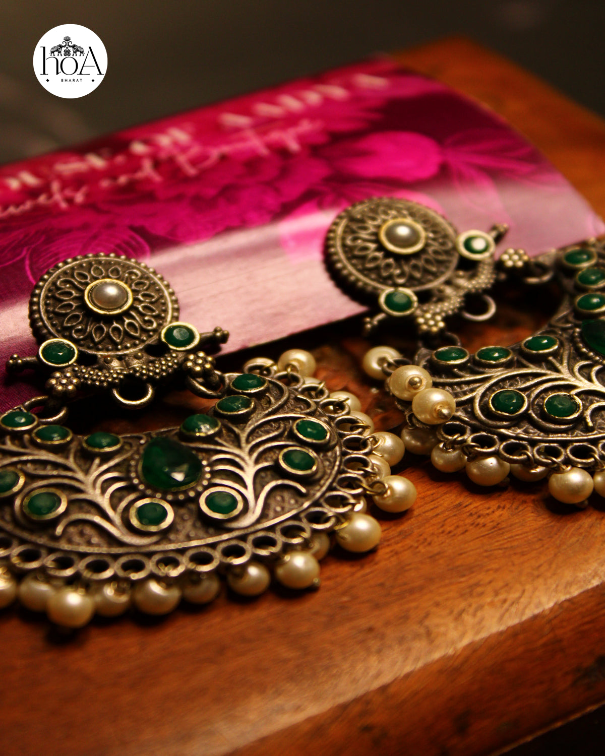 Saanvi Silver Earrings