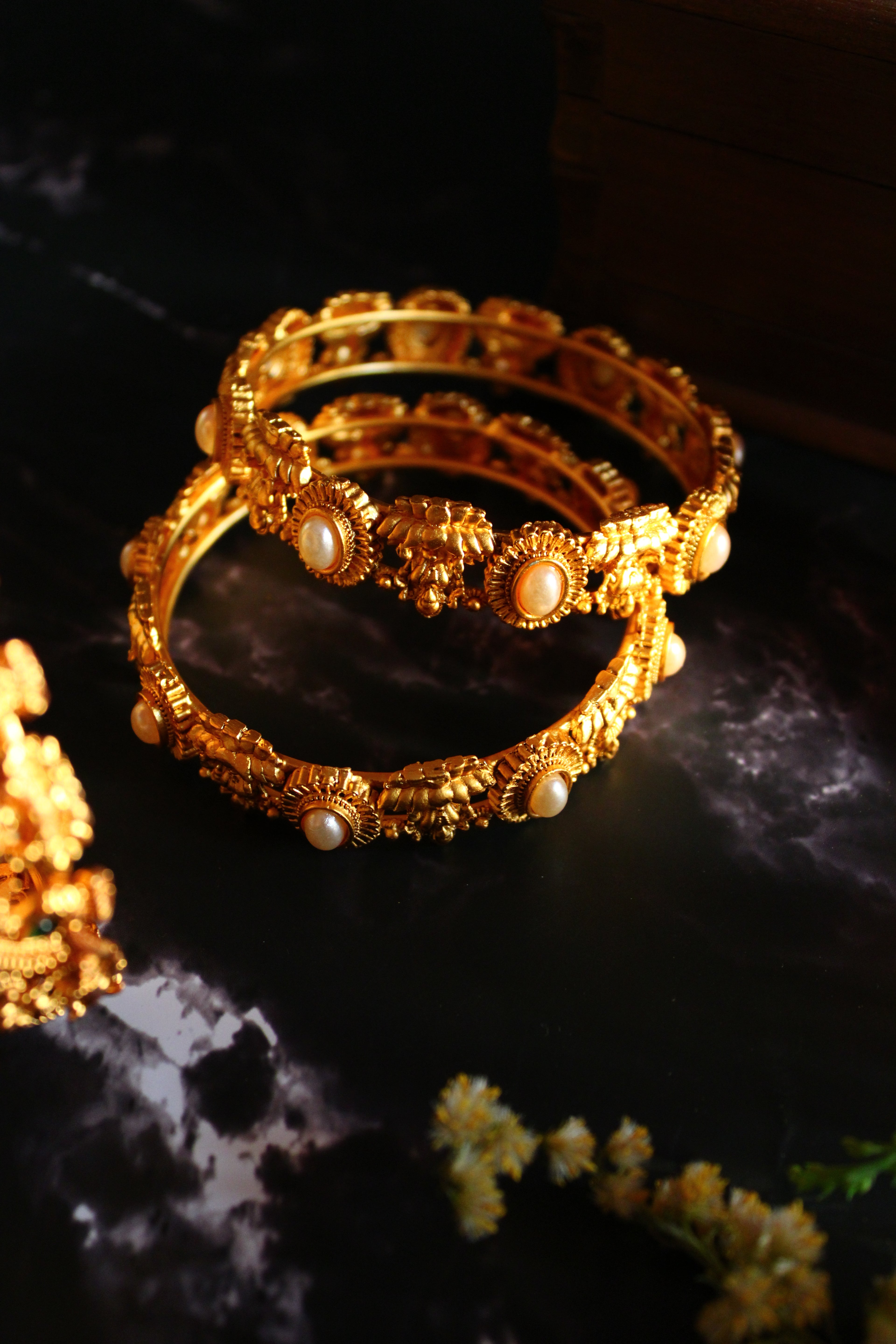 gold temple bangle